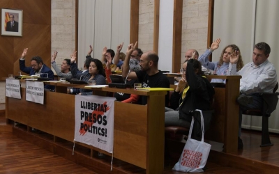 Els regidors d'Esquerra, la Crida i Ciutadans, al Ple/ Roger Benet